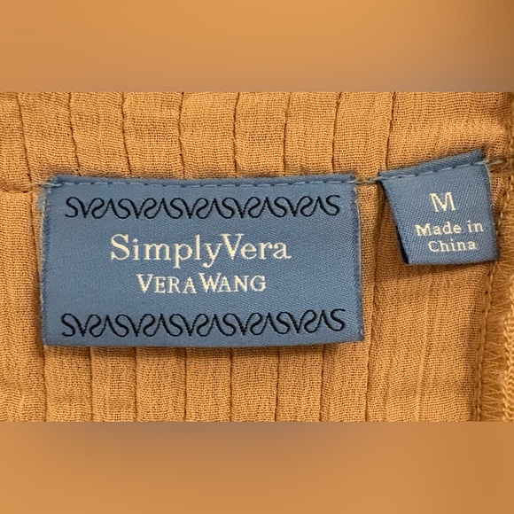 Simply Vera Vera Wang Women's Beige Cardigan - Picture 2 of 4